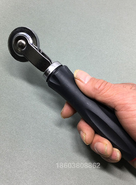 补胎压实滚轮压轮补片胶片补轮胎工具轮修补工具塑料手柄防滑车胎