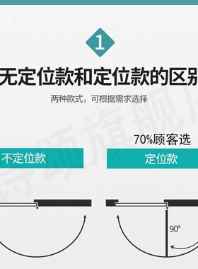 玻璃门缓冲阻尼器闭门器免打孔自动回弹关门铝合金门回位液压推拉