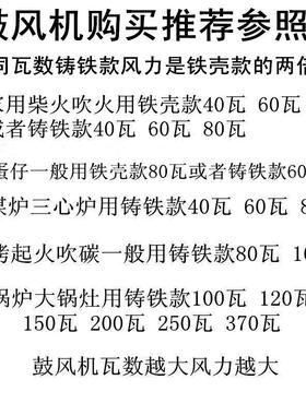 猛火灶柴火炉烧烤调速鼓风机220v强力小型家用吹碳助燃锅炉拱门机