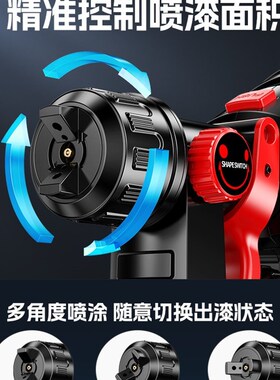 电动喷漆枪乳胶漆喷涂机家用喷壶高雾化小型锂电神器涂料喷枪油漆