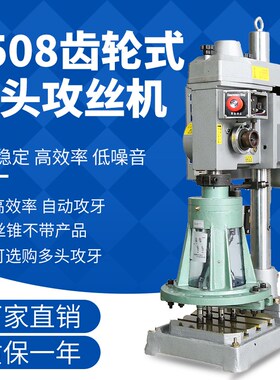 4508齿轮式多轴攻牙机小型双头攻牙机自动上下多头攻丝机挂轮配件