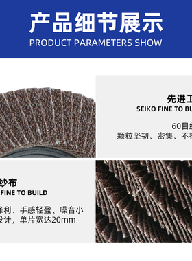 百叶轮抛光轮打磨片不锈钢百叶片100角磨机加厚金属抛光片砂布轮
