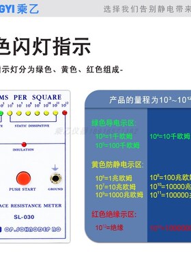 SL-030表面电阻测试仪导电防静电绝缘测试仪表ESD台垫阻抗检测仪