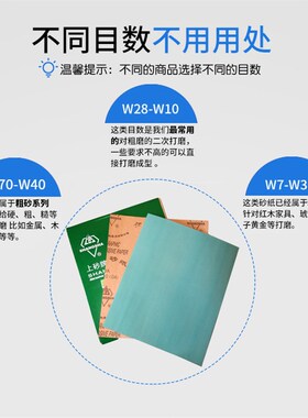 正品上砂牌金相砂纸抛光砂纸干砂纸W5W7W10W14W20W28W40W50包邮