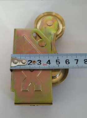 推拉门老式90型铝合金门窗滑轮不锈钢推拉门轴承双铜轮移窗户滚轮