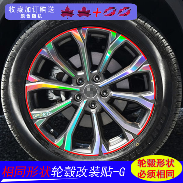 适用于长安全新CS75plus装饰专用轮毂贴CS85coupe遮划痕轮胎圈贴 - 图0