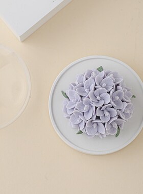 德化手捏牡丹陶瓷花装饰品摆件客厅办公伴手礼车载香薰扩香器礼品