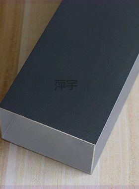 深灰色铝扁管铝方管室外静电粉末喷涂铝合金型材口型隔断