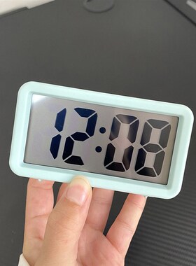 极少见的精品!北欧n风创意电子时钟床头闹钟简约现代桌面时钟静音