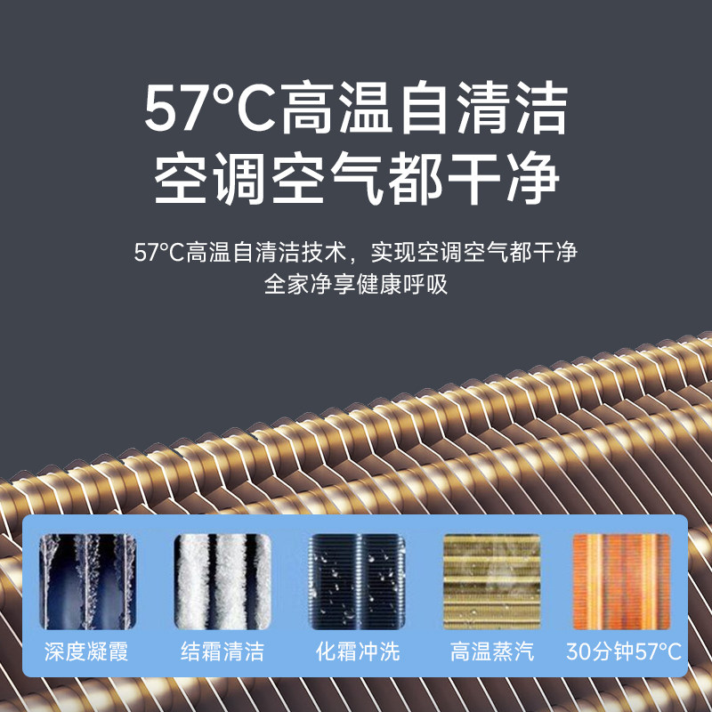 恬美1.5匹1匹壁挂式家用冷暖空调挂机一级能效节能变频工厂直销
