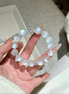 新中式招财白月光手串送女友