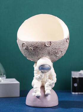 创意宇航员太空人桌面收纳摆件玄关钥匙鞋柜茶几摆设儿童房装饰品