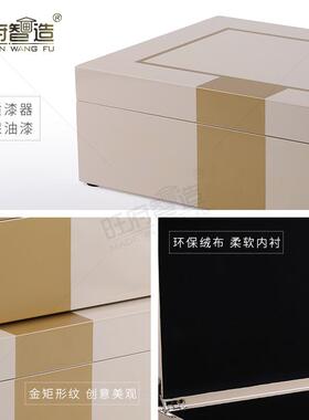 旺府智造新中式美式北欧样板房酒店创意家居摆件收纳首饰装饰品盒