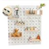 Acrylic hole plate accessories storage rack universal mart box solid wood wall hanging board customization
