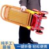 Purely handmade bamboo and rattan baby stroller, lightweight summer imitation rattan baby stroller, reclining foldable bamboo rattan chair for children