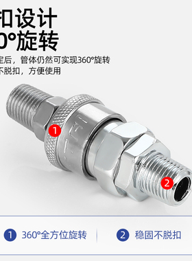 C式自锁接头吹尘枪汽保快接风炮自锁气管快速接头空压机配件大全