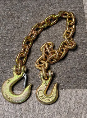 羊角抓钩起重链条索具锰钢链叉车链捆绑卡链吊钩多功能吊链滑钩链