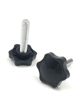 手拧螺丝 梅花头胶头手柄调解螺丝 塑料六角星型把手星型螺栓M6M8