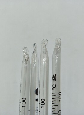 玻璃棒温度计20cm煤油红水温度表矿用工业养殖化工0--100度粮库用