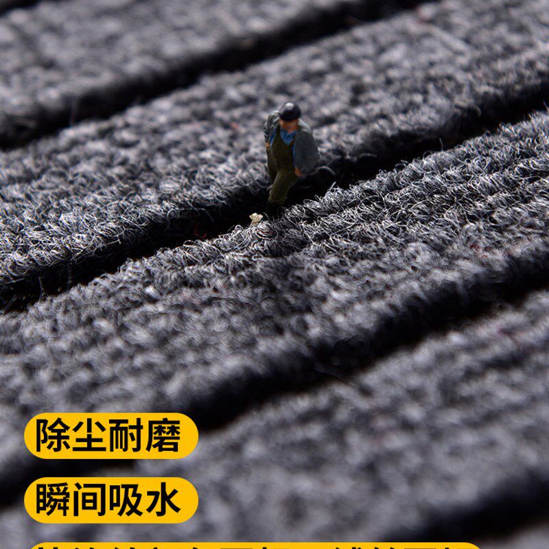 Commercial door mat customization company hotel office door non-slip dustproof foot mat absorbs water and scrapes mud carpet