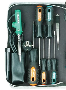 正品台湾宝工PK-2086B家用电工小五金工具组合14件维修工具包套装