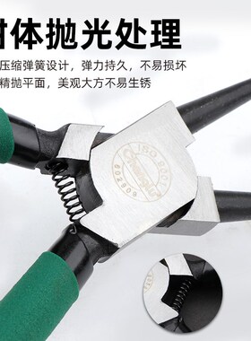 长鹿卡簧钳挡圈钳内卡外卡扩口钳迷你卡簧钳可换头轴用卡簧钳套装