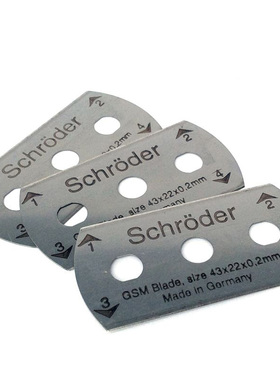 原装刀片Schroder取样器刀片双面刀片克重仪刻盘三孔刀片