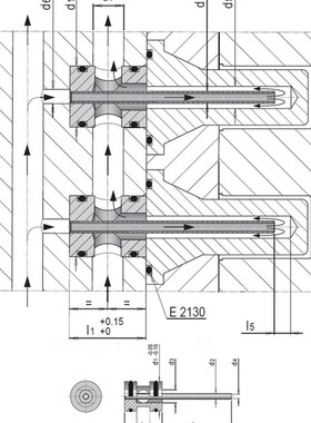 模具水路冷却管运水针模斯堡E2112/16/喷管E2112/10走水冷却配件