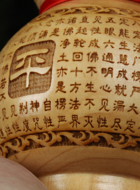 天然桃木葫芦中式客厅玄关书房儿童房卧室阳台公司前台办公室摆件