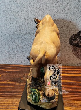 陶瓷工艺品  石湾公仔  生肖 牛 牛气冲天
