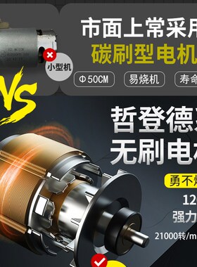 德国锂电池充电式户外修枝链条锯电动伐木锯家用小型手持电锯砍柴