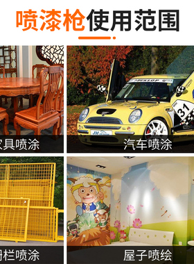 气动喷漆枪上壶下壶高雾化汽车喷漆工具 蒂梵妮尔品牌专业喷漆枪