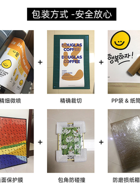 免费改  来图定做海报装饰画框北欧铝合金极细相框订制装裱墙画