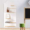 Hole board custom solid wood entrance wall display wooden bookshelf decorative wall storage hanging board wall shelf