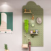 Hole board custom solid wood entrance wall display wooden bookshelf decorative wall storage hanging board wall shelf