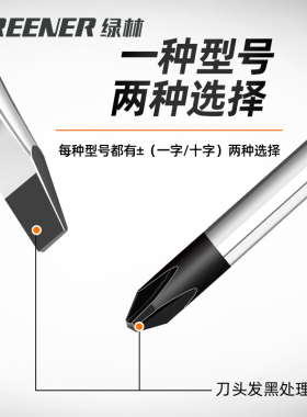 绿林螺丝刀套装十字一字多功能工具大全起子小万能改锥工业级强磁