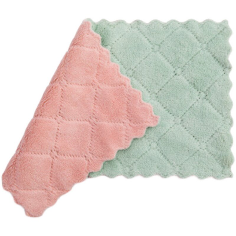 Household dishcloth, cleaning cloth, non-stick oil rag, kitchen supplies, absorbent towel, non-linting, wiping tablecloth, household use