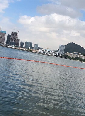 pvc围油栏海港口溢油垃圾海藻拦截索浮子式水面防扩散拦油带轻型