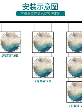 挂画器轨道挂镜线画展画廊可调节挂画线移动吊钢丝绳线导滑轨挂钩