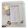 Study time check-in schedule, refrigerator magnet, message board, hole board magnetic sticker, decorative magnet, magnet