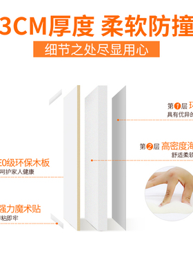 宝宝婴儿防撞墙贴儿童房卡通防护墙围自粘墙面榻榻米软包防磕碰垫