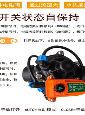 远程63管电磁阀太阳能4G手机DN50水管自动灌溉定时开关水阀门系统