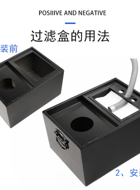 线切割配件快走丝水箱过滤盒过滤棉放置盒线切割过滤渣滓铁末细末