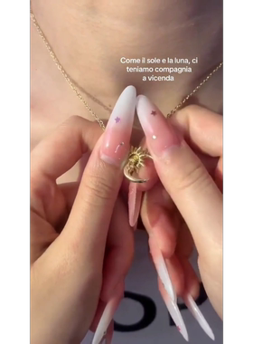 ins星星月亮太阳项链Perfect Jewelry同款萌学园几何型吊坠锁骨链