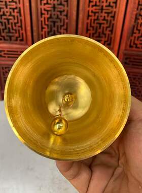 尼泊尔藏式法器纯铜三叉铃手摇铃铛道铃铛客厅居家法会用三清铃
