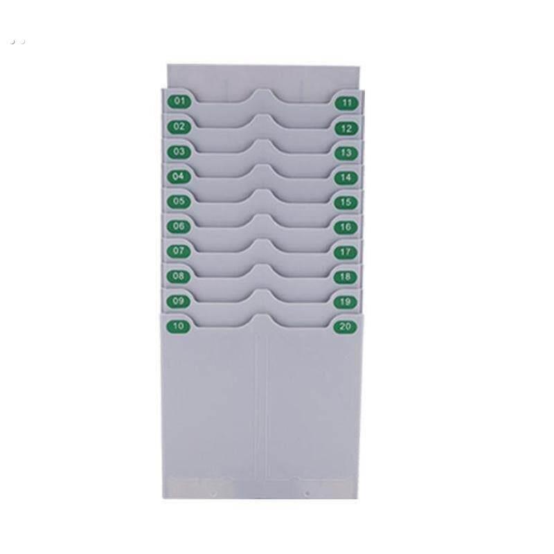 Card box fixed attendance rack combined plastic card bag management card rack punch card slot employee