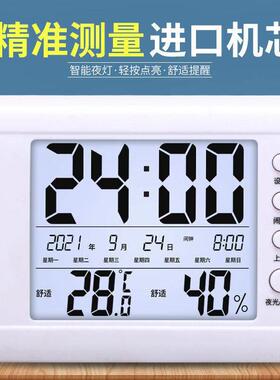 万年历2023年新款智能家用室内精准婴儿房室温干湿温湿度计闹钟