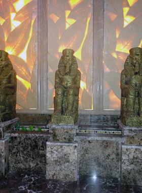 大型法老雕像埃及人物雕塑摆件玻璃钢艺术装饰品密室主题布场道具