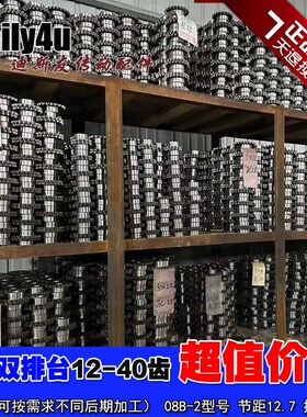 06B-2/3分双排12/13/1415/16/17/18/19齿台链轮/搭配双排链条用