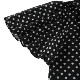 ເສື້ອຢືດແຂນລາຍດອກກຸຫຼາບ Chiffon polka-dot ກັບບັນຍາກາດຂອງແມ່ຍິງ chiffon blouse